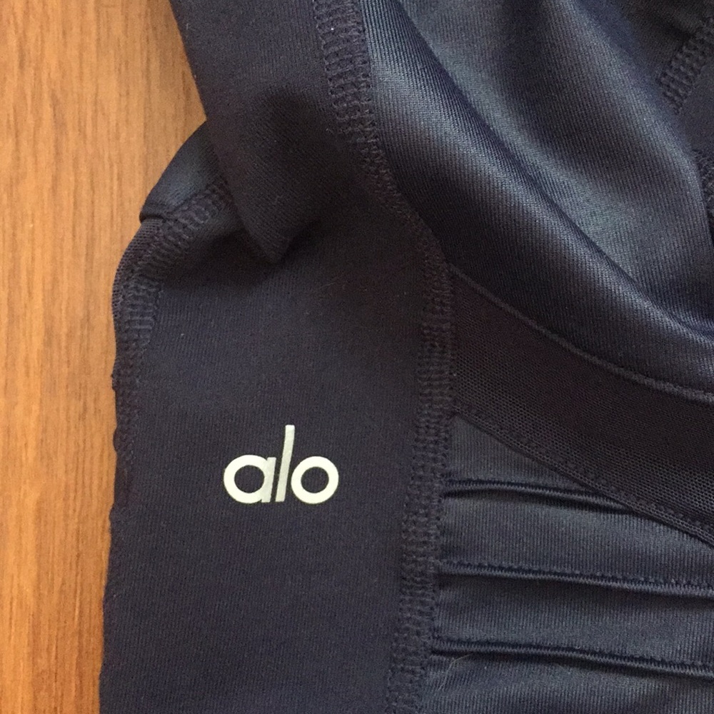 Alo Yoga moto legging navy NWT S - Picture 3 of 8